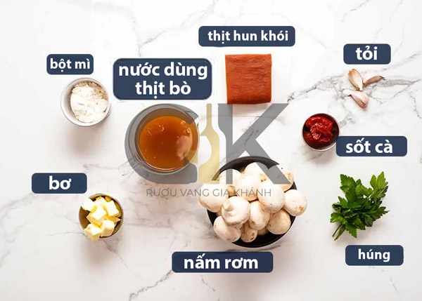 Gà nấu rượu vang Coq Au Vin: Đơn giản dễ làm Nguyên liệu cho món Coq au Vin