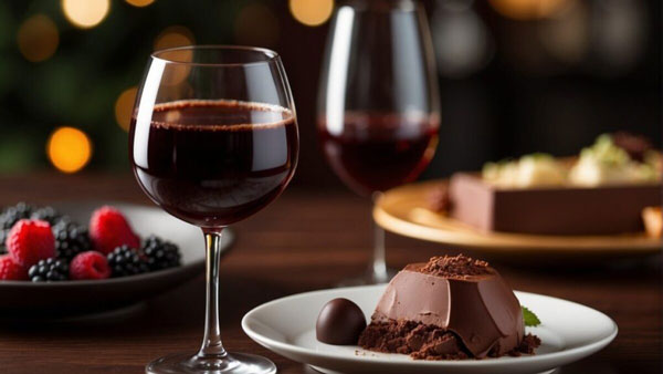 Hướng dẫn cơ bản khi kết hợp rượu vang với đồ ăn Rượu vang Zinfandel với Chocolate Mousse