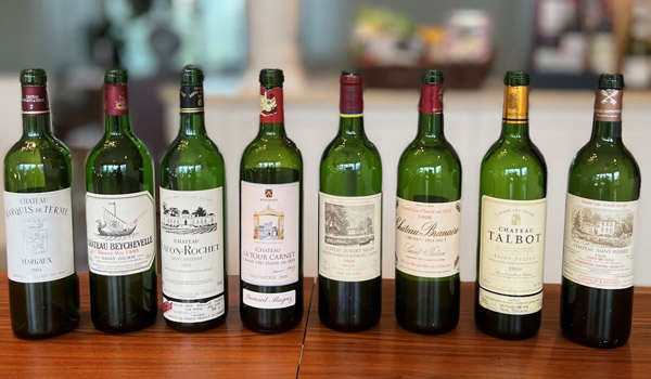 Những chai rượu vang thuộc Fourth Growth Bordeaux