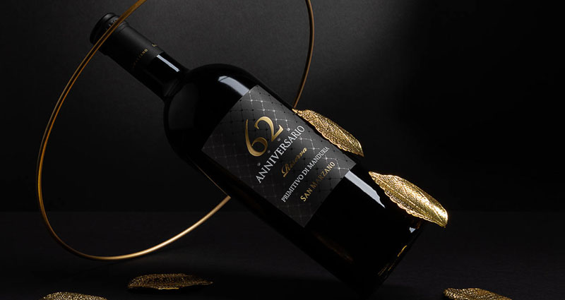 Một chai rượu vang Primitivo di Manduria Riserva của nhà San Marzano