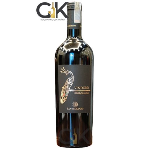 Rượu vang con công Vindoro Negroamaro