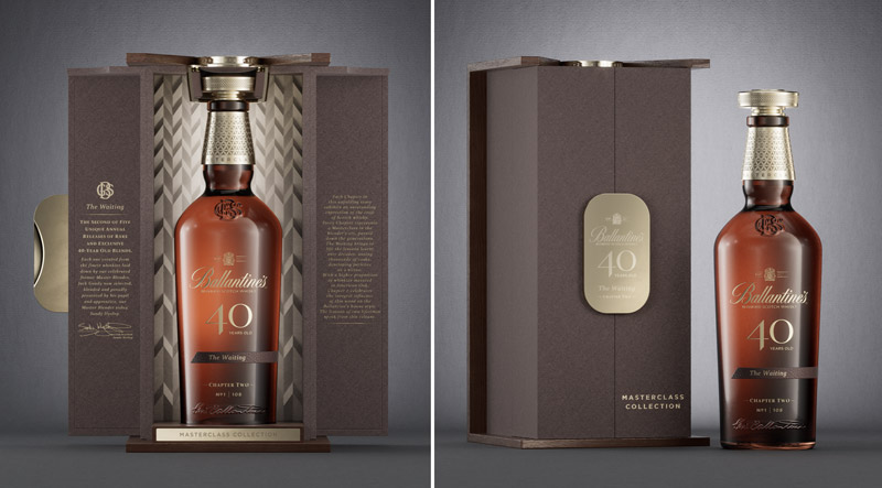 Ballantine's tung ra loại rượu Whisky 40 năm tuổi hiếm có "The Waiting" Set hộp rượu Ballantine's 40 năm Masterclass Collection Chapter2: The Waiting