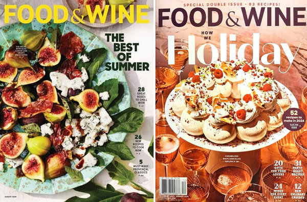 Top 10 tạp chí về rượu vang dành cho người sành Một số bìa tạp chí rượu vang Food&Wine
