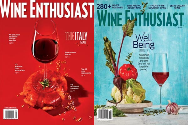 Top 10 tạp chí về rượu vang dành cho người sành Các bìa tạp chí Wine Enthusiast