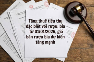 Tăng thuế tiêu thụ đặc biệt đối với rượu bia từ 2026