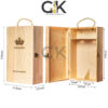 Hộp gỗ đôi đựng rượu vang World of Fine Wine