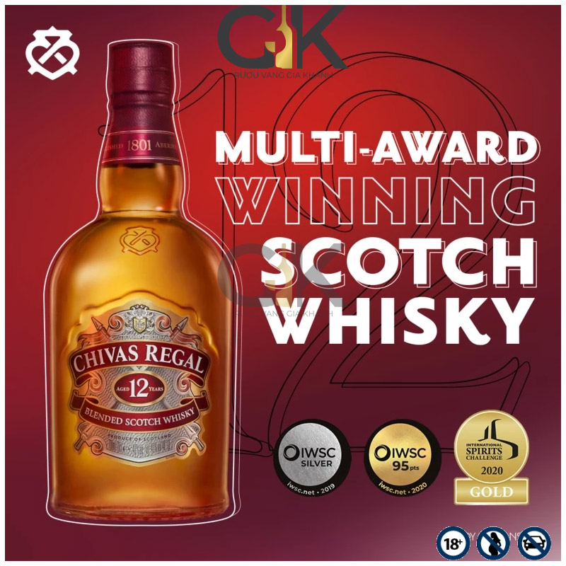 Rượu Chivas Regal 12 năm 700ml Rượu Whisky Chivas 12 năm 700ml