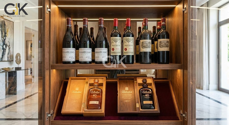 Những chai rượu cao cấp trở thành vật phẩm phong thủy cho gia chủ